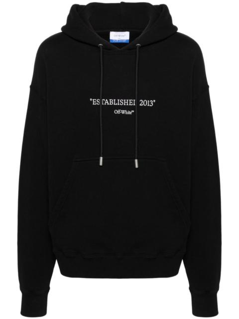 Off-White Established 2013 cotton hoodie