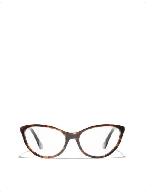CHANEL CH3501H Cat-Eye Metal Optical Glasses