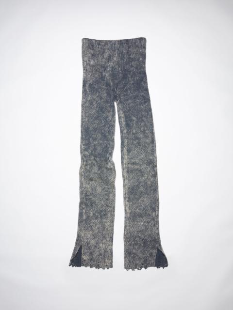 Acne Studios Slim knitted trousers - Navy