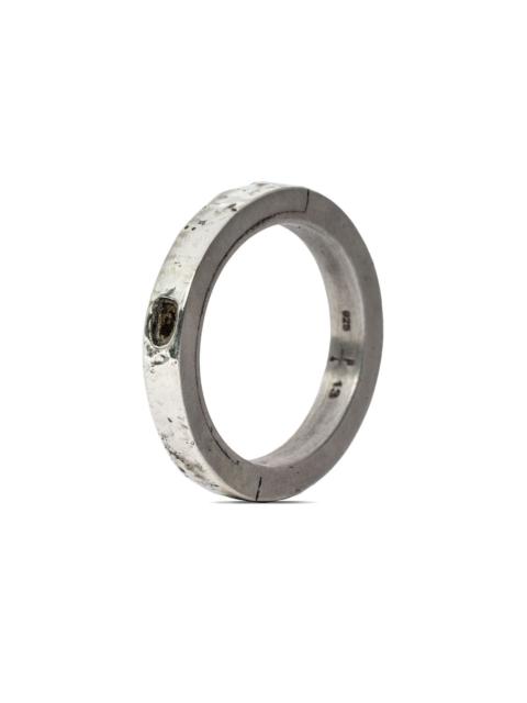 Parts of Four 10kt gold Sistema diamond ring