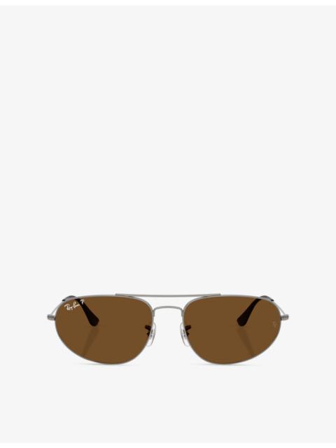 Ray-Ban RB3945 Explorer IV Irregular Metal Sunglasses