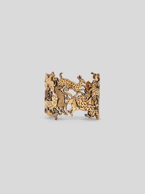 Etro CUFF BRACELET WITH ANIMALS