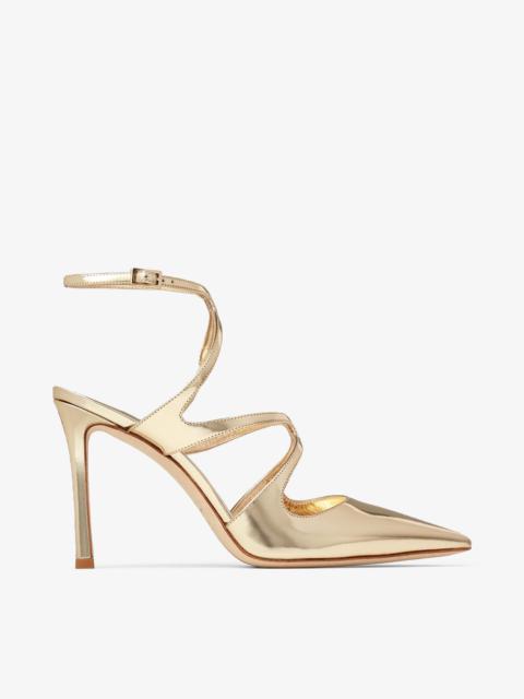 Azia Pump 95
Gold Liquid Metal Leather Pumps