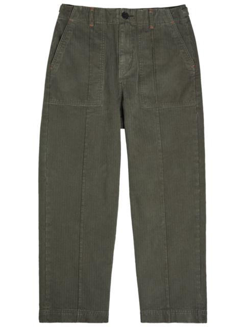 The Elder Statesman The Elder Statesman Dundy Herringbone Cotton Trousers