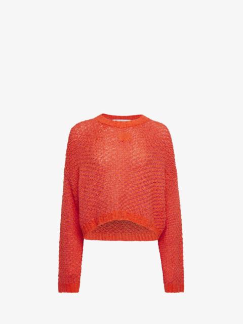 JW Anderson CROPPED OPEN STITCH SWEATER