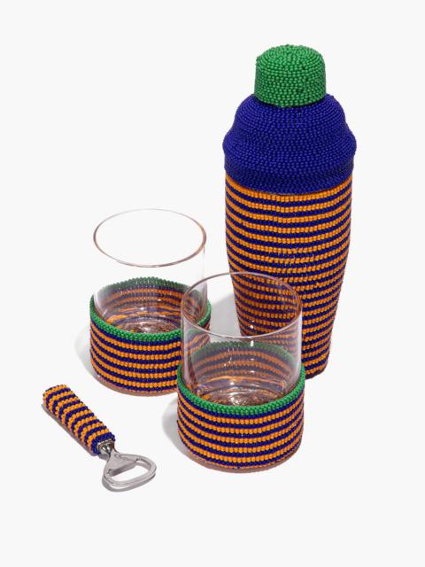STAUD STAUD BEADED BARWARE BLUE STRIPE