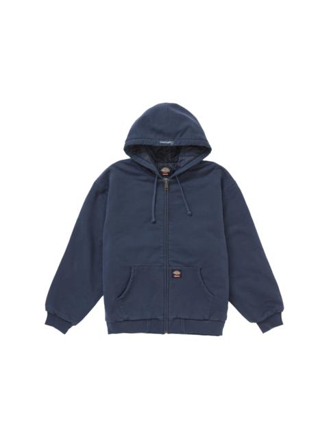 Supreme Supreme Dickies Quilted Lined Zip Up Hooded Sweatshirt Navy