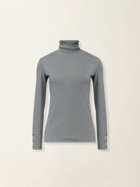 FABIANA FILIPPI Ribbed cotton jersey turtleneck T-shirt