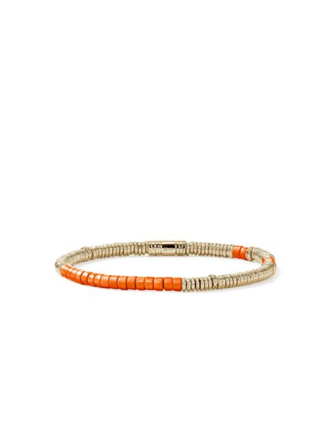 JOHN HARDY Heishi Bracelet, Gold, Enamel