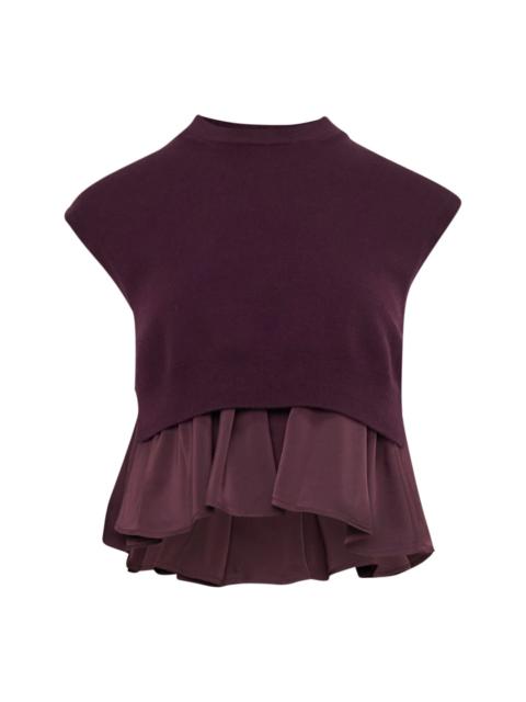 3.1 Phillip Lim Ultrafine Merino Tank With Twill