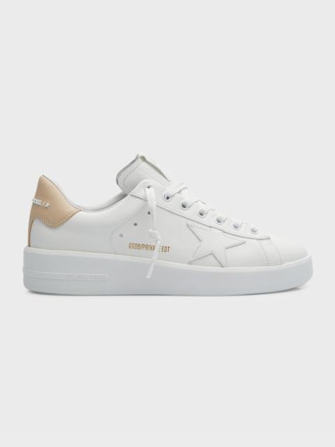 Golden Goose Pure Star Bicolor Leather Low-Top Sneakers