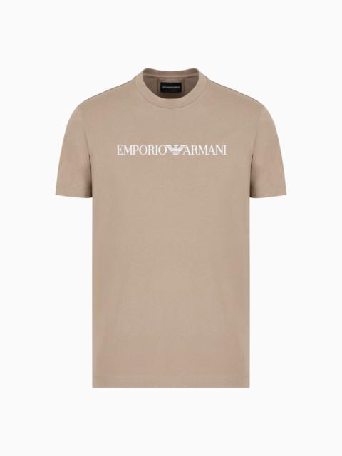 EMPORIO ARMANI PIMA-JERSEY T-SHIRT WITH LOGO PRINT