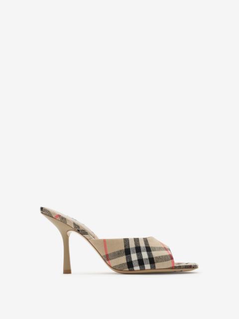 Burberry Check Mews High Sandals​