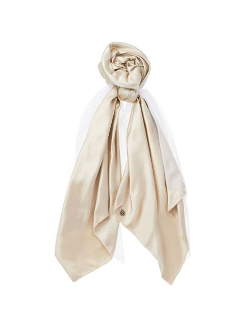 MAISON MICHEL draped silk scrunchie