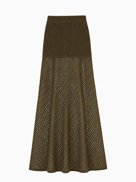 ULLA JOHNSON Lucia Wool Knit Skirt