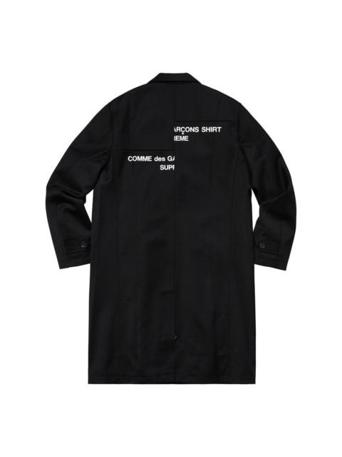 Supreme Supreme FW18 X Comme des Garcons Shirt Wool Overcoat 'Black' SUP-FW18-406