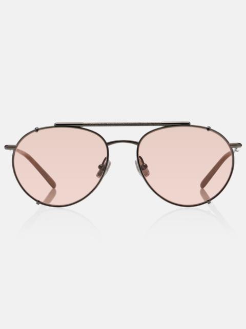 Brunello Cucinelli Timeless Reflection aviator sunglasses