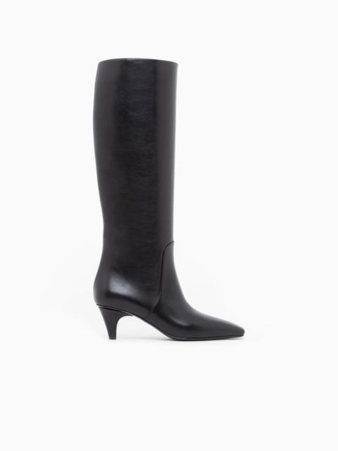 GIORGIO ARMANI BOOT IN LEATHER WITH A LEATHER SOLE