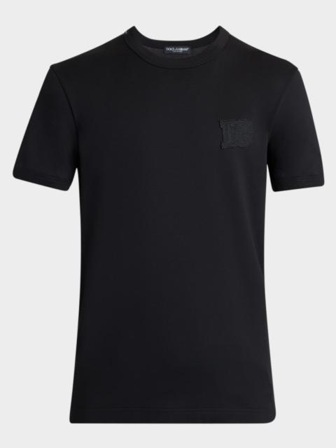 Dolce & Gabbana Men's Cotton DG-Patch Crewneck T-Shirt