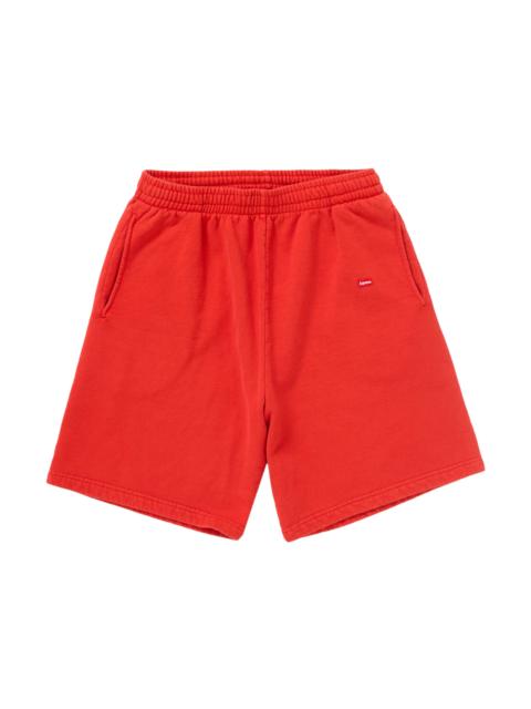 Supreme Supreme Overdyed Small Box Sweatshort Red