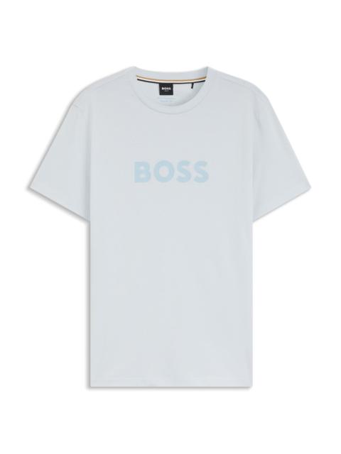 BOSS COTTON-JERSEY T-SHIRT WITH LOGO PRINT