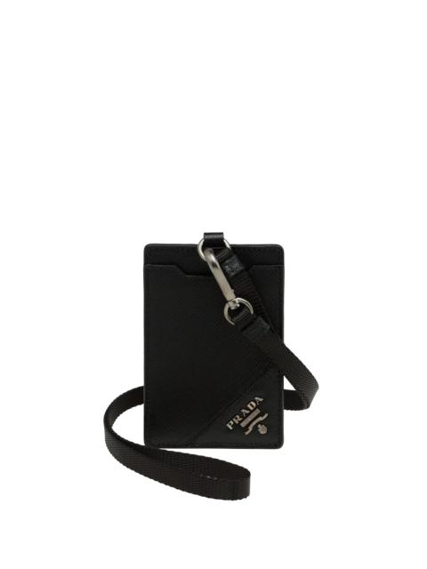 Prada Saffiano Leather Badge Holder