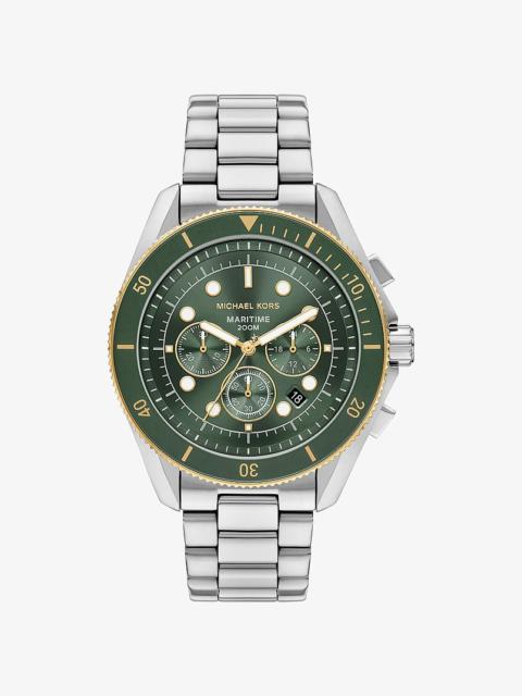 MICHAEL KORS Oversized Maritime Two-Tone Watch