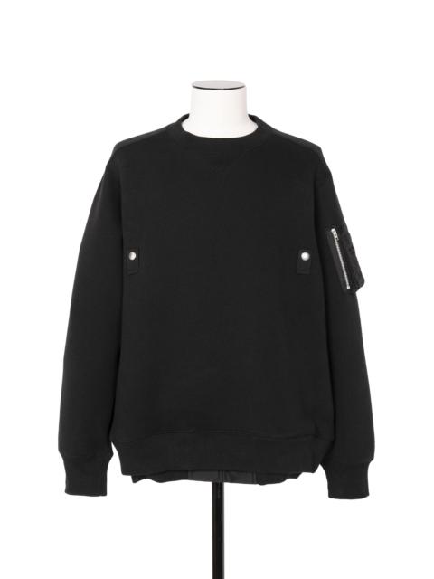 sacai Sponge Sweat x Nylon Twill Pullover