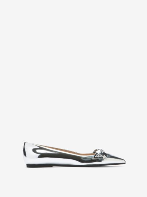 N°21 BOW-EMBELLISHED BALLET PUMPS