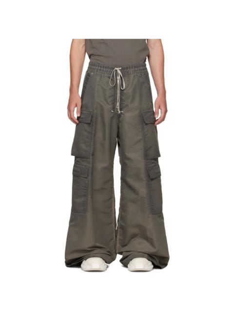 Rick Owens DRKSHDW Taupe Tower Double Cargo Jumbo Belas Pants