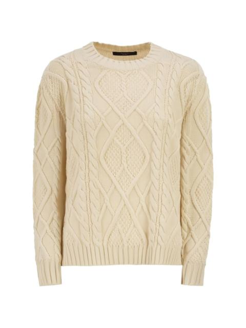 WEEKEND Max Mara Wkdtenore cable-knit crew-neck sweater