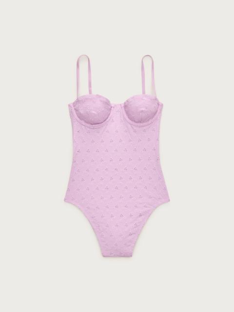 J.CREW Balconette eyelet underwire one-piece