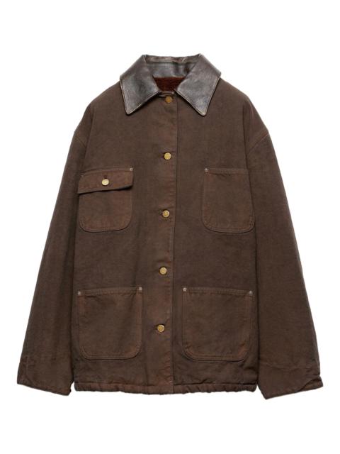 Prada Cropped canvas jacket | REVERSIBLE