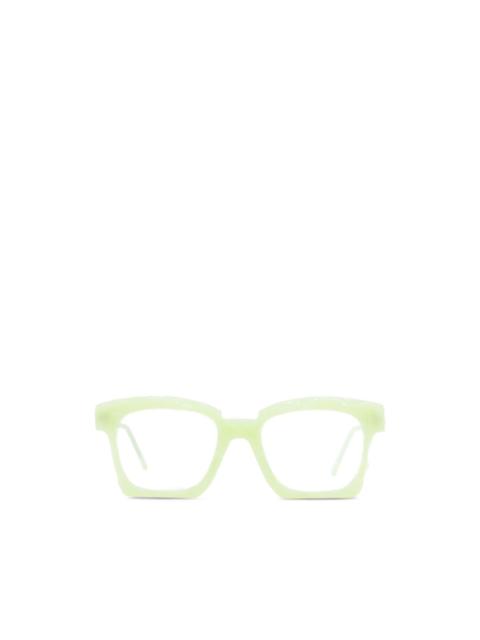 Kuboraum K5 hand-finished square-frame glasses