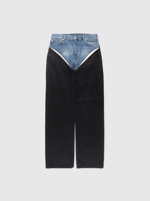 Y/Project Y/Project – Cut-Out Jeans Rinsed Black/Rust