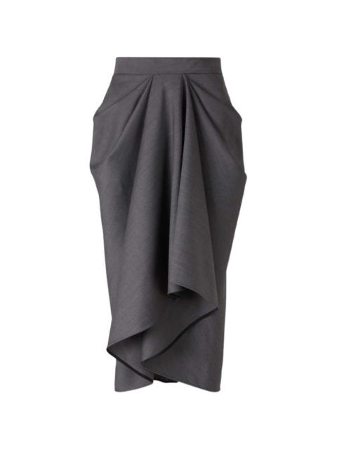 Givenchy draped midi skirt