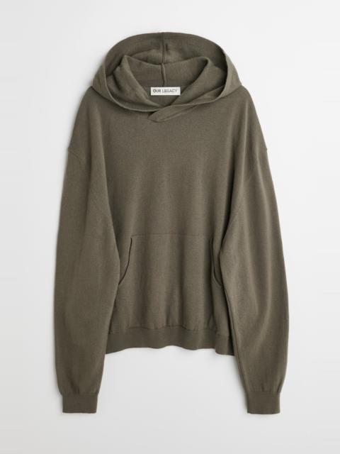Our Legacy Knitted Hood Mole Grey Super Wool
