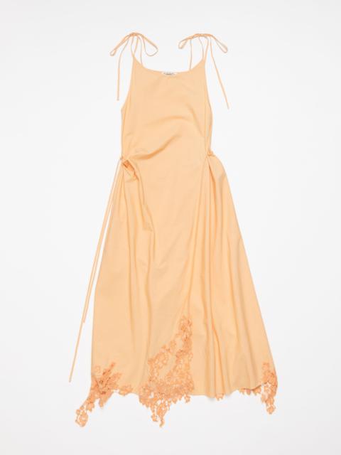 Lace wrap dress - Pastel Orange