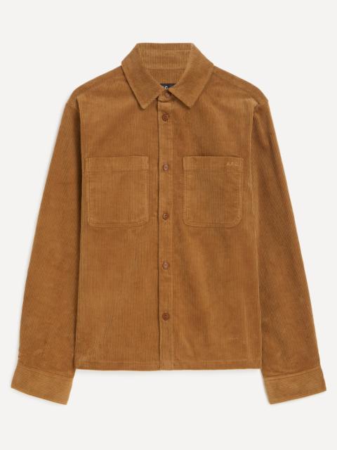 A.P.C. Leon Brown Corduroy Overshirt