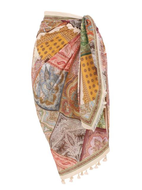 Zimmermann SUNDANCE FRINGE PRINTED PAREO