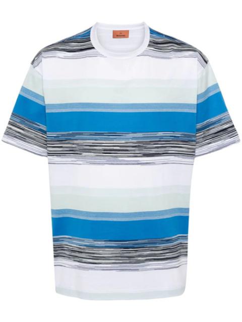 Cotton T-shirt with blaze pattern