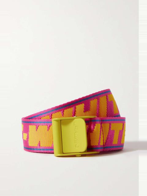 Off-White Canvas-jacquard waist belt