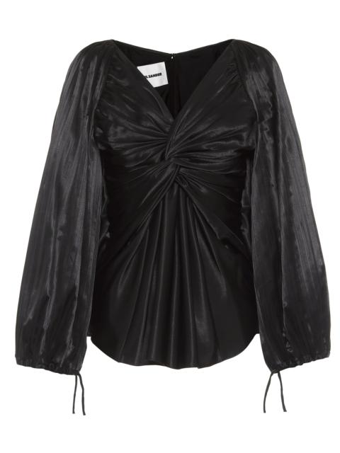 Jil Sander Gathered satin top