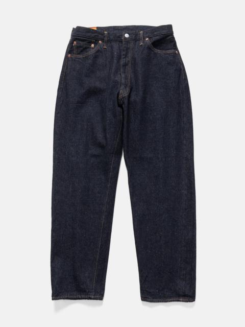 KAPTAIN SUNSHINE 5P Zipper Front Denim Pants Indigo One Wash