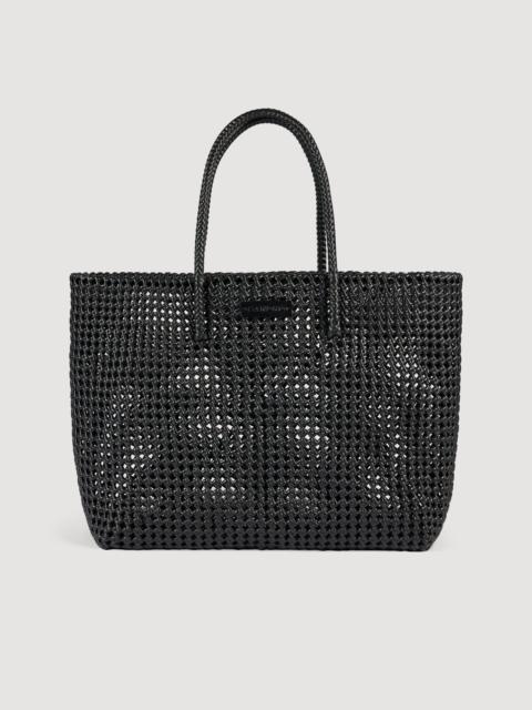 Sandro WOVEN TOTE BAG WITH PATCH