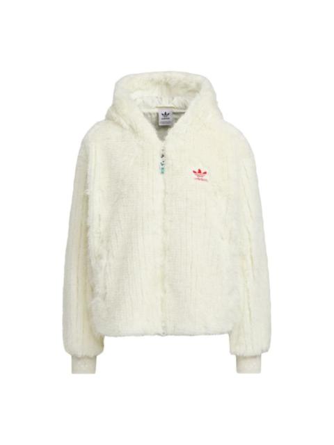 (WMNS) adidas Originals X Feifei Ruan CNY FUR Jackets 'White' IX4225