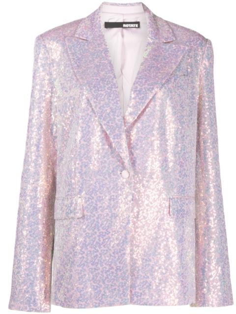 ROTATE sequin-embellished single-breasted blazer