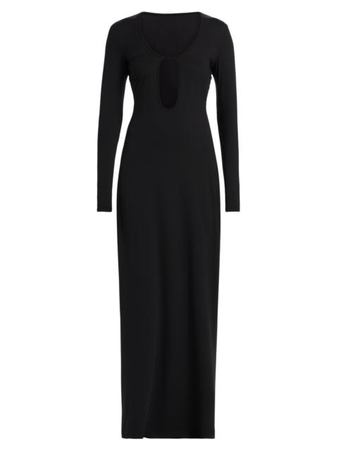 KIKI DE MONTPARNASSE Women's Echauffe Cut-Out Long-Sleeve Gown - Black