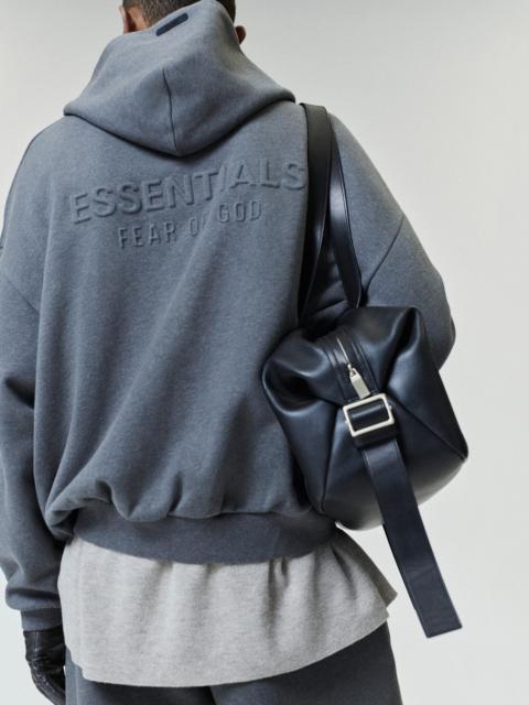 ESSENTIALS Embossed FW26 90s Relaxed Zip-Up Hoodie