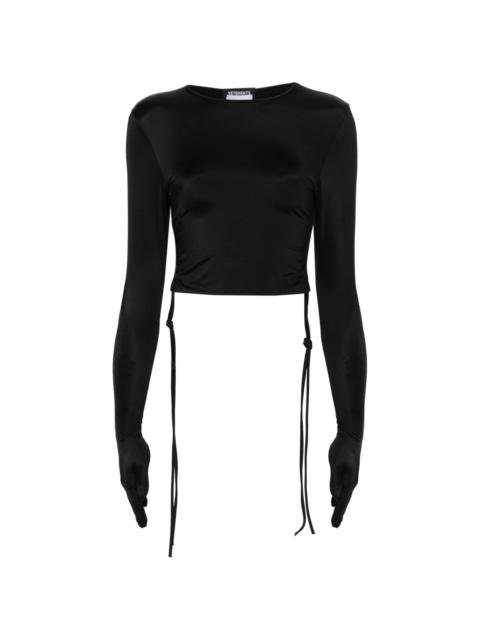 cropped long-sleeve T-shirt